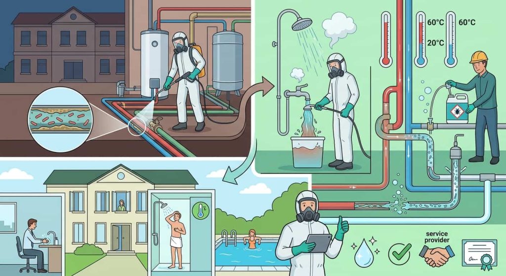 Legionella en instalaciones paradas o de uso estacional